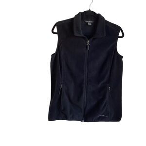 Eddie Bauer Women’s Black Fleece Vest.  Size L